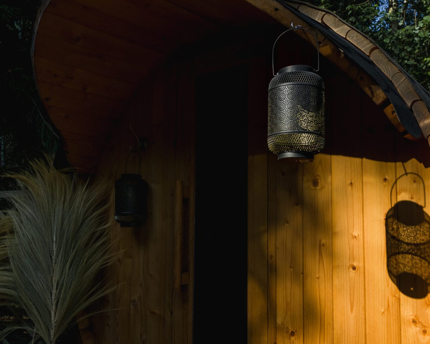Sauna w Kameralnej Chacie, wejście do sauny